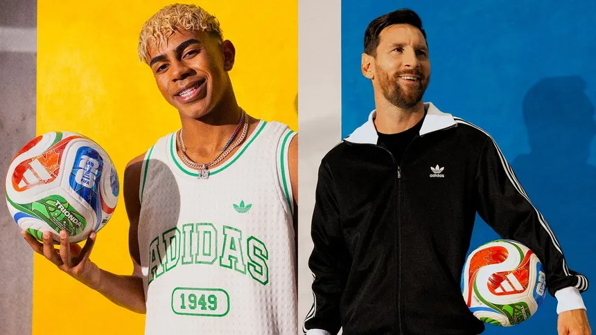 mess and yamal holding new world cup ball