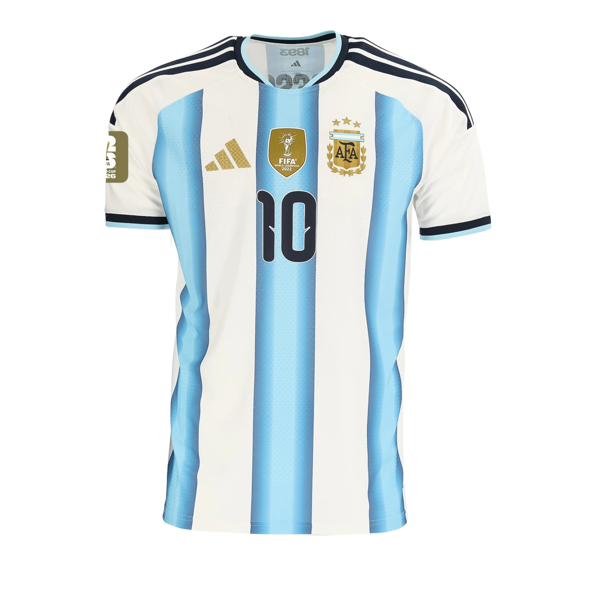 Argentina 2026 World Cup jersey light blue and white stripes
